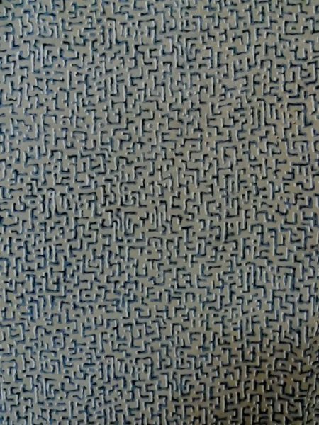 画像4: L1026E  羽織 女性用着物  シルク(正絹)   灰色, 抽象的模様 【中古】 【USED】 【リサイクル】 ★★☆☆☆ (4)