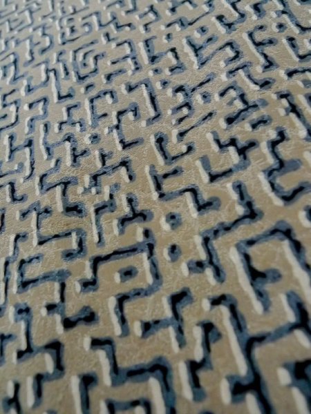 画像8: L1026E  羽織 女性用着物  シルク(正絹)   灰色, 抽象的模様 【中古】 【USED】 【リサイクル】 ★★☆☆☆ (8)