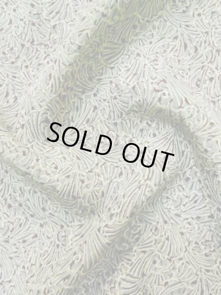 画像9: L1026G Mint  羽織 女性用着物  シルク(正絹) 淡い 薄い 緑色, 抽象的模様 【中古】 【USED】 【リサイクル】 ★★★★☆ (9)