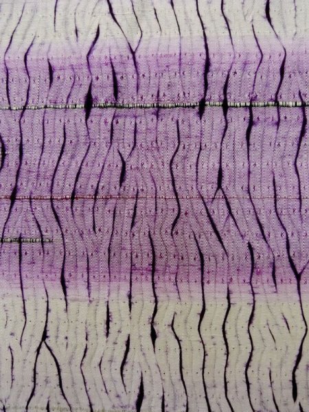 画像6: L1026K Mint  羽織 女性用着物  シルク（正絹） 淡い 薄い 藤色, 抽象的模様 【中古】 【USED】 【リサイクル】 ★★★★☆ (6)