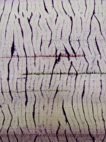 画像7: L1026K Mint  羽織 女性用着物  シルク（正絹） 淡い 薄い 藤色, 抽象的模様 【中古】 【USED】 【リサイクル】 ★★★★☆ (7)