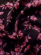 画像11: L1026L  羽織 女性用着物  シルク（正絹）  赤み 黒, 更紗 【中古】 【USED】 【リサイクル】 ★☆☆☆☆ (11)