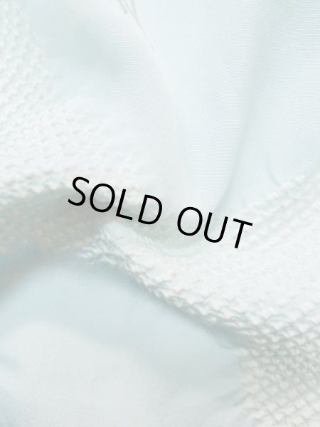 画像11: L1026N  羽織 女性用着物  シルク（正絹）   水色, 花 【中古】 【USED】 【リサイクル】 ★★☆☆☆ (11)