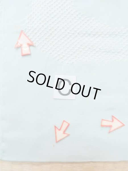 画像16: L1026N  羽織 女性用着物  シルク（正絹）   水色, 花 【中古】 【USED】 【リサイクル】 ★★☆☆☆ (16)