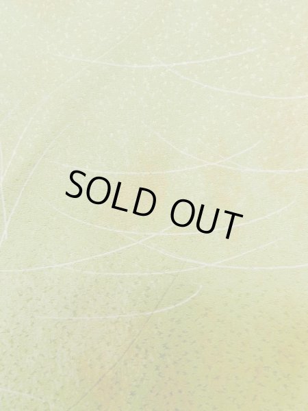 画像7: L1026O Mint  羽織 女性用着物  シルク（正絹）  淡い 黄緑色, 草 【中古】 【USED】 【リサイクル】 ★★★★☆ (7)