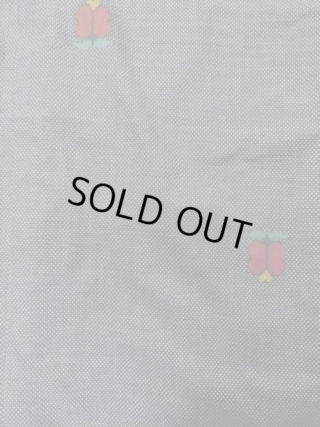 画像4: L1026R  羽織 女性用着物  シルク（正絹）   黒, 花 【中古】 【USED】 【リサイクル】 ★★★☆☆ (4)