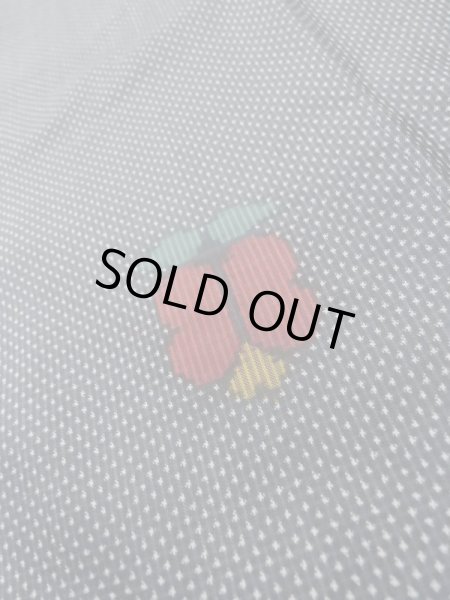 画像9: L1026R  羽織 女性用着物  シルク（正絹）   黒, 花 【中古】 【USED】 【リサイクル】 ★★★☆☆ (9)