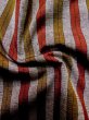 画像9: L1026T  羽織 女性用着物  シルク（正絹）   赤色, 縞 【中古】 【USED】 【リサイクル】 ★★★★☆ (9)