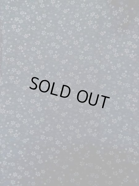 画像3: L1026X Mint  羽織 女性用着物  シルク(正絹)  淡い 紺, 花 【中古】 【USED】 【リサイクル】 ★★★★☆ (3)