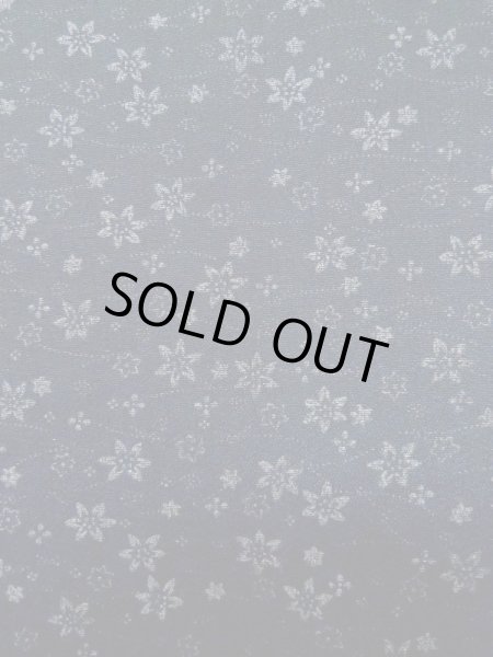 画像5: L1026X Mint  羽織 女性用着物  シルク(正絹)  淡い 紺, 花 【中古】 【USED】 【リサイクル】 ★★★★☆ (5)