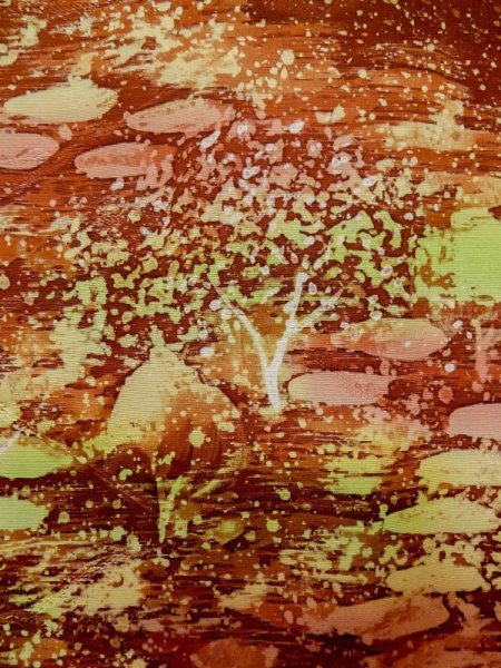 画像5: L1026Y  羽織 女性用着物  シルク(正絹)   灰色, 木 【中古】 【USED】 【リサイクル】 ★★★★☆ (5)