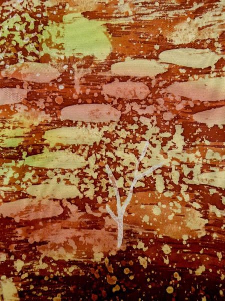 画像6: L1026Y  羽織 女性用着物  シルク(正絹)   灰色, 木 【中古】 【USED】 【リサイクル】 ★★★★☆ (6)