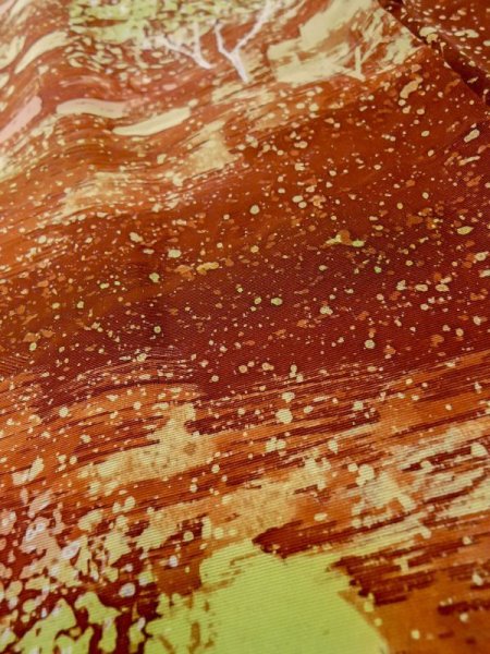 画像8: L1026Y  羽織 女性用着物  シルク(正絹)   灰色, 木 【中古】 【USED】 【リサイクル】 ★★★★☆ (8)