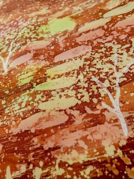 画像9: L1026Y  羽織 女性用着物  シルク(正絹)   灰色, 木 【中古】 【USED】 【リサイクル】 ★★★★☆ (9)