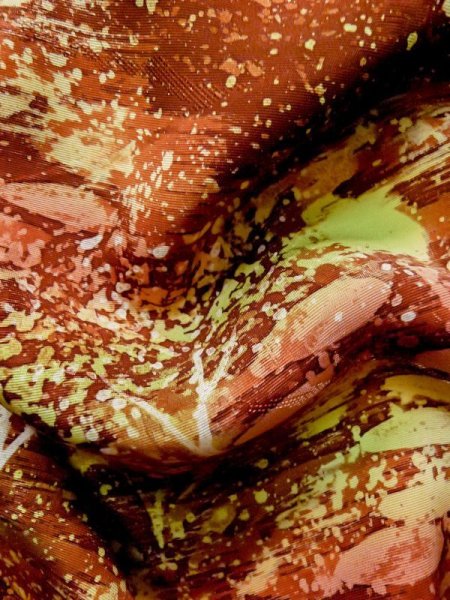 画像12: L1026Y  羽織 女性用着物  シルク(正絹)   灰色, 木 【中古】 【USED】 【リサイクル】 ★★★★☆ (12)