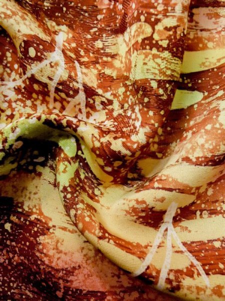 画像13: L1026Y  羽織 女性用着物  シルク(正絹)   灰色, 木 【中古】 【USED】 【リサイクル】 ★★★★☆ (13)