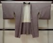画像1: L1027B  羽織 女性用着物  シルク（正絹）  淡い 紫色, 葉 【中古】 【USED】 【リサイクル】 ★★★☆☆ (1)