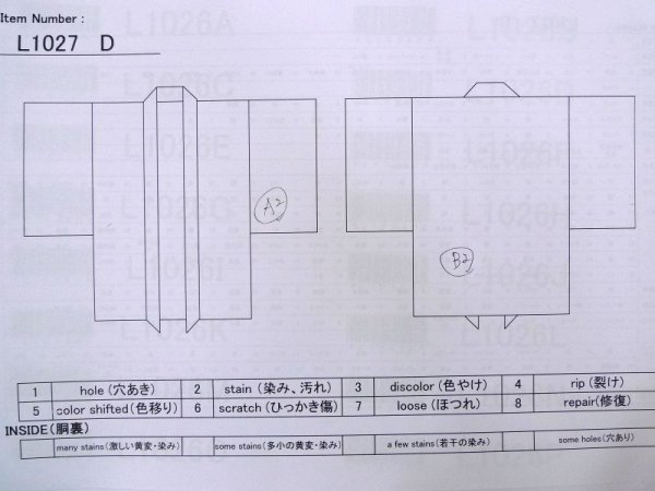 画像13: L1027D  羽織 女性用着物 熨斗 シルク(正絹) 淡い 薄い 桃色, 菊 【中古】 【USED】 【リサイクル】 ★★☆☆☆ (13)