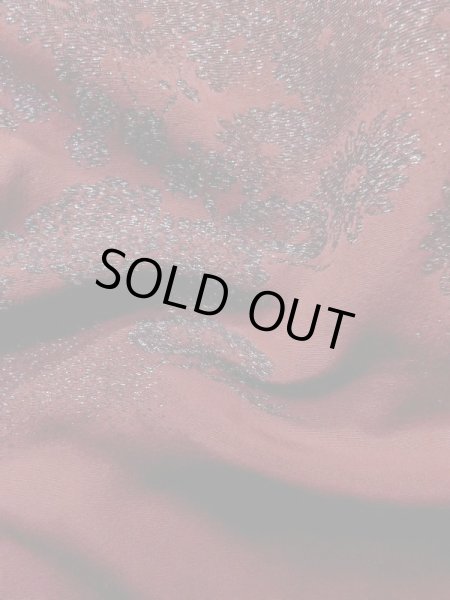 画像11: L1104A  羽織 女性用着物  シルク(正絹)   えんじ, 花 【中古】 【USED】 【リサイクル】 ★★☆☆☆ (11)