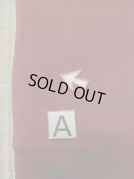 画像13: L1104A  羽織 女性用着物  シルク(正絹)   えんじ, 花 【中古】 【USED】 【リサイクル】 ★★☆☆☆ (13)