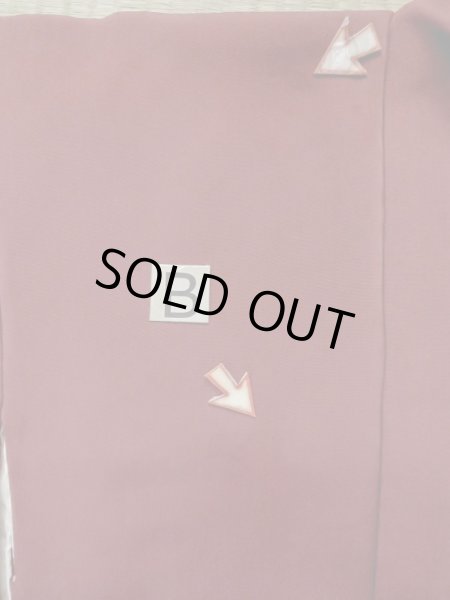 画像14: L1104A  羽織 女性用着物  シルク(正絹)   えんじ, 花 【中古】 【USED】 【リサイクル】 ★★☆☆☆ (14)