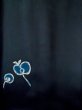 画像5: L1104B  羽織 女性用着物  シルク（正絹）  深い 青, 花 【中古】 【USED】 【リサイクル】 ★★★☆☆ (5)