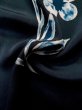 画像12: L1104B  羽織 女性用着物  シルク（正絹）  深い 青, 花 【中古】 【USED】 【リサイクル】 ★★★☆☆ (12)