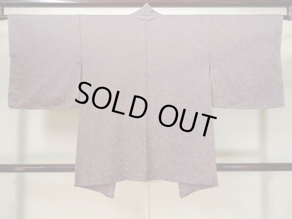 画像2: L1104E Mint  羽織 女性用着物  シルク(正絹)  淡い 紫色, 唐花 【中古】 【USED】 【リサイクル】 ★★★★★ (2)