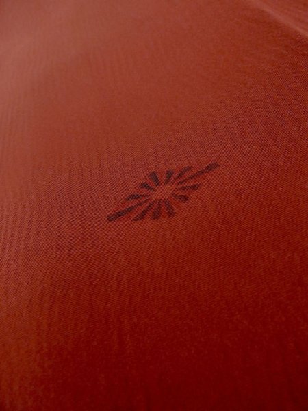 画像8: L1104G  羽織 女性用着物  シルク(正絹)   赤色, 菱 【中古】 【USED】 【リサイクル】 ★★★☆☆ (8)