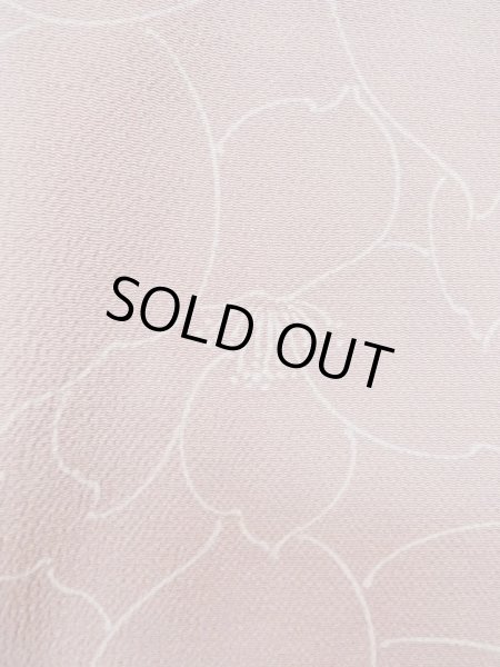 画像5: L1104I  羽織 女性用着物  シルク(正絹) 淡い 薄い 紫色, 椿 【中古】 【USED】 【リサイクル】 ★★★☆☆ (5)