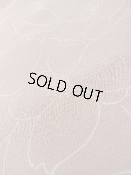 画像8: L1104I  羽織 女性用着物  シルク(正絹) 淡い 薄い 紫色, 椿 【中古】 【USED】 【リサイクル】 ★★★☆☆ (8)