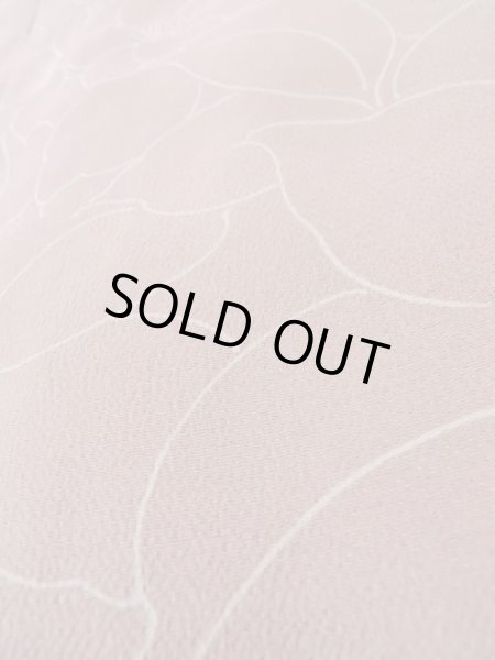 画像10: L1104I  羽織 女性用着物  シルク(正絹) 淡い 薄い 紫色, 椿 【中古】 【USED】 【リサイクル】 ★★★☆☆ (10)