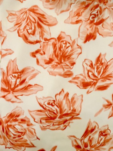 画像3: L1104J  羽織 女性用着物  シルク(正絹)   アイボリー, バラ 【中古】 【USED】 【リサイクル】 ★★☆☆☆ (3)