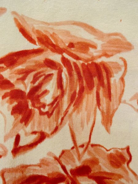 画像7: L1104J  羽織 女性用着物  シルク(正絹)   アイボリー, バラ 【中古】 【USED】 【リサイクル】 ★★☆☆☆ (7)