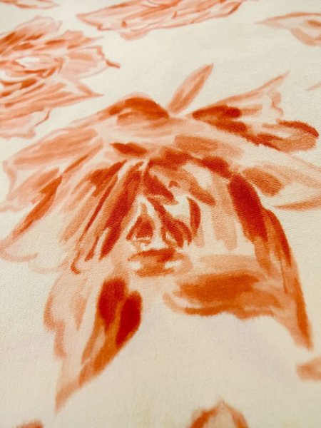 画像8: L1104J  羽織 女性用着物  シルク(正絹)   アイボリー, バラ 【中古】 【USED】 【リサイクル】 ★★☆☆☆ (8)