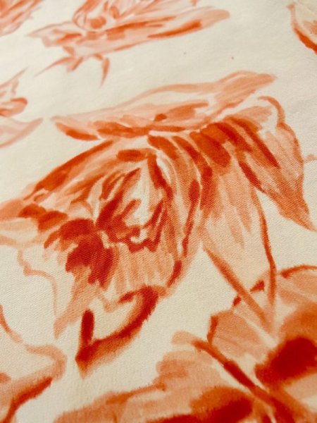 画像10: L1104J  羽織 女性用着物  シルク(正絹)   アイボリー, バラ 【中古】 【USED】 【リサイクル】 ★★☆☆☆ (10)