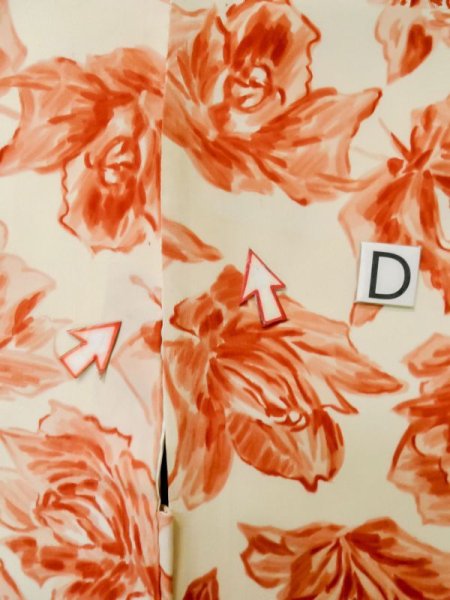 画像17: L1104J  羽織 女性用着物  シルク(正絹)   アイボリー, バラ 【中古】 【USED】 【リサイクル】 ★★☆☆☆ (17)