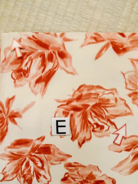 画像18: L1104J  羽織 女性用着物  シルク(正絹)   アイボリー, バラ 【中古】 【USED】 【リサイクル】 ★★☆☆☆ (18)