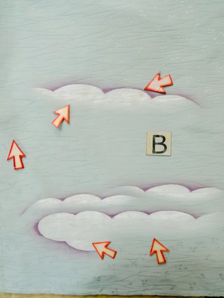 画像14: L1104N  羽織 女性用着物  シルク(正絹)   水色, 雲 【中古】 【USED】 【リサイクル】 ★★☆☆☆ (14)