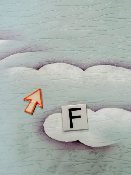 画像18: L1104N  羽織 女性用着物  シルク(正絹)   水色, 雲 【中古】 【USED】 【リサイクル】 ★★☆☆☆ (18)