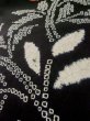 画像7: L1104P  羽織 女性用着物  シルク（正絹）   黒, 草 【中古】 【USED】 【リサイクル】 ★★★☆☆ (7)