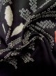 画像10: L1104P  羽織 女性用着物  シルク（正絹）   黒, 草 【中古】 【USED】 【リサイクル】 ★★★☆☆ (10)