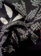 画像11: L1104P  羽織 女性用着物  シルク（正絹）   黒, 草 【中古】 【USED】 【リサイクル】 ★★★☆☆ (11)