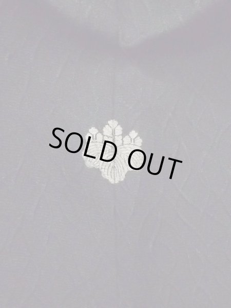 画像3: L1104R Mint  羽織 女性用着物  シルク(正絹)   黒, 抽象的模様 【中古】 【USED】 【リサイクル】 ★★★★☆ (3)