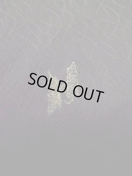 画像6: L1104R Mint  羽織 女性用着物  シルク(正絹)   黒, 抽象的模様 【中古】 【USED】 【リサイクル】 ★★★★☆ (6)