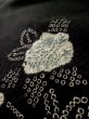 画像8: L1104S  羽織 女性用着物  シルク（正絹）   黒, 抽象的模様 【中古】 【USED】 【リサイクル】 ★★★☆☆ (8)