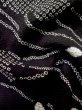 画像10: L1104U  羽織 女性用着物  化繊   黒, つた 【中古】 【USED】 【リサイクル】 ★★☆☆☆ (10)