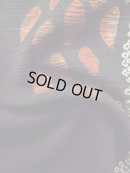 画像10: L1104W Mint  羽織 女性用着物  シルク(正絹)   黒, 木 【中古】 【USED】 【リサイクル】 ★★★★☆ (10)