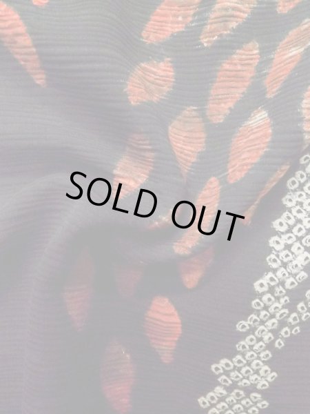 画像11: L1104W Mint  羽織 女性用着物  シルク(正絹)   黒, 木 【中古】 【USED】 【リサイクル】 ★★★★☆ (11)