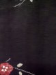 画像4: L1105A Mint  羽織 女性用着物  シルク（正絹）   黒, 花 【中古】 【USED】 【リサイクル】 ★★★★☆ (4)